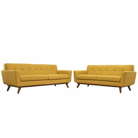EAST END IMPORTS Engage Loveseat and Sofa Set of 2- Citrus EEI-1348-CIT